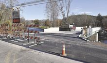 The bridge replacement project on Winding Road at Route 487 in Forks is nearing completion, PennDOT says.