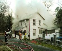 Firefighters battle Madison blaze