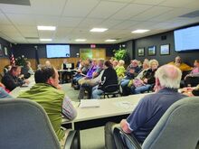 Over 20 residents turned out on Monday for a meeting regarding a zoning change geared at facilitating development of Sidler Hill. After hearing from residents, supervisors voted the request down.